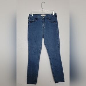 Bullhead High Rise Skinniest Blue Denim Jeans